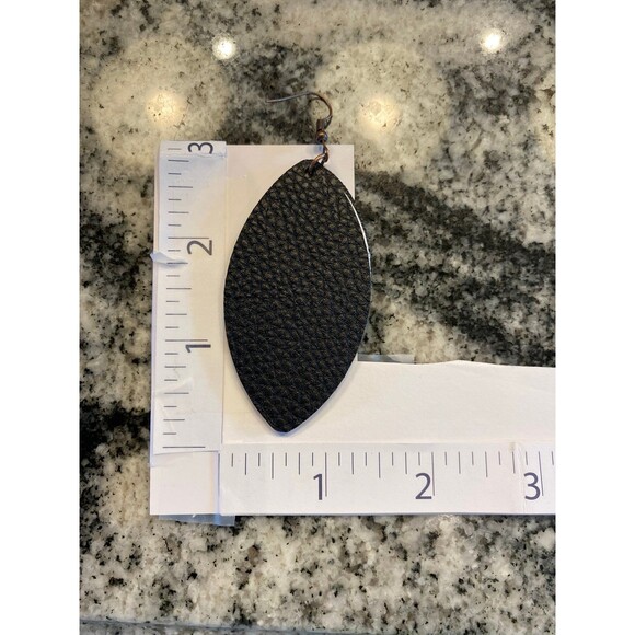 Earrings Football Game Glitter Dangle Drop Gold & Black Lightweight College Game - Picture 7 of 7